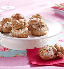 Choux au sarrasin, crabe et ciboulette