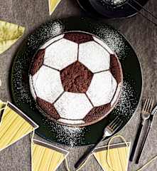 Fußball-Schokokuchen
