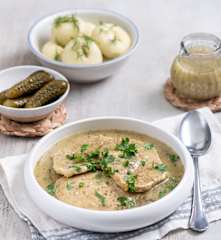 Bitki wieprzowe w sosie własnym (z osłoną noża miksującego)