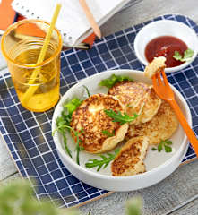 Galettes de chou-fleur au fromage