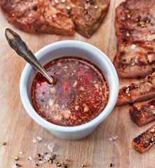 Biermarinade zu Nackensteaks