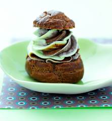 Choux menthe-chocolat
