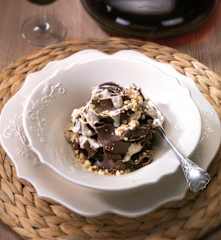 Tagliatelle al cacao con zola e noci