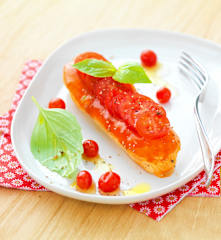 Eclairs jambon cru, mozzarella et tomates séchées