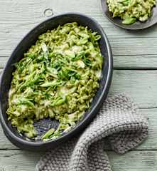 Bärlauch-Kartoffel-Käse-Spätzle