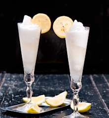 Sorbet cytrynowy z szampanem