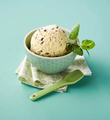 Glace menthe-chocolat