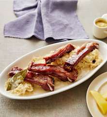 Rahmsauerkraut mit Kasseler Rippchen