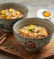 咸蛋黄蒸肉糜