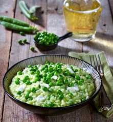 Risotto burrata e piselli