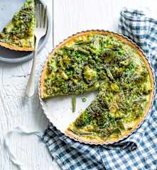 Quiche légère aux légumes verts
