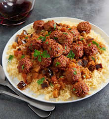 Moroccan Lamb and Eggplant with Couscous