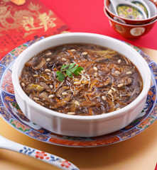 素食松子髮菜魚翅羹