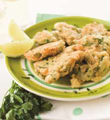 Pataniscas de feijão-verde