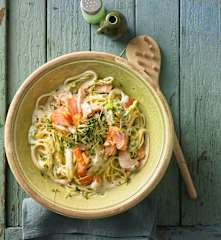 Lachs-Linguine