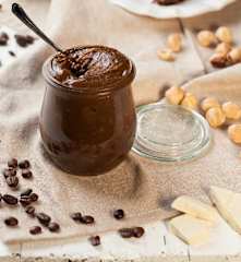 Crema al cioccolato bianco e caffè