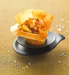 Légumes grillés en corolles