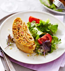 Gemüse-Hackfleisch-Strudel