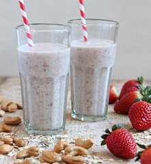 Smoothie de avena y castañas de cajú