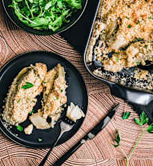 Crumble d'endives au roquefort