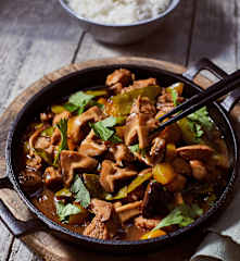 Asiatisches Shiitake-Gemüse