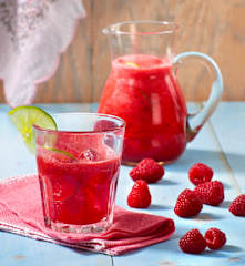 Himbeer-Limetten-Drink