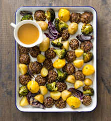 Sage and buckwheat stuffing balls
