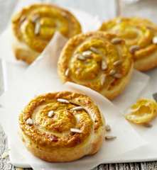 Gemüse-Blätterteig-Schnecken