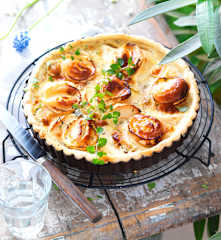 Quiche mit Apfel und Ziegenkäse