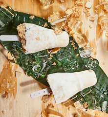 蜂蜜香蕉穀片冰棒