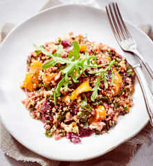 Blumenkohl-Rotkohl-Salat