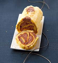 Bûche au chocolat et à l'orange