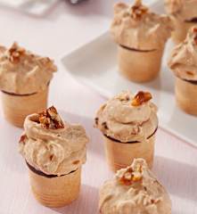 Helado merengado de dulce de leche