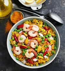 Riz espagnol aux fruits de mer