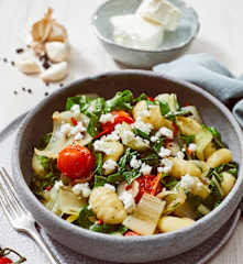 Mangold-Gnocchi-Salat