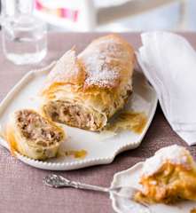 Strudel minute aux pommes et aux noix