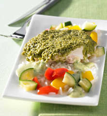 Putenbrust mit Rucolapesto