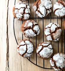 Biscuits craquelés au chocolat