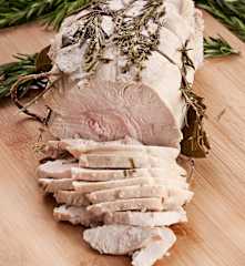 Pechuga de pavo con hierbas a la sal