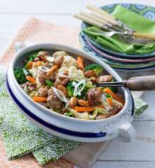 Chicken and almond stir-fry