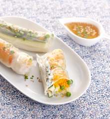 Rouleaux de printemps aux légumes et curry