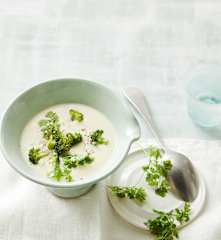 Blumenkohlcremesuppe mit Brokkoli