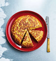 Tortilha de batata e chouriço