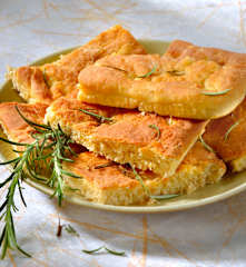 Focaccia aux pois chiches