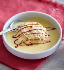 Malakoff à la crème anglaise