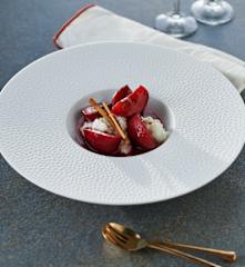 Sous-vide Cinnamon and Port-glazed Plums