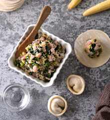 海帶芽玉米筍豬肉水餃