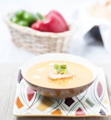 Crema de pimiento con calabacitas