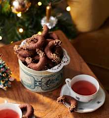 Schokokipferl mit Krokant