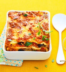 Lasagne courgettes, aubergines et tomates